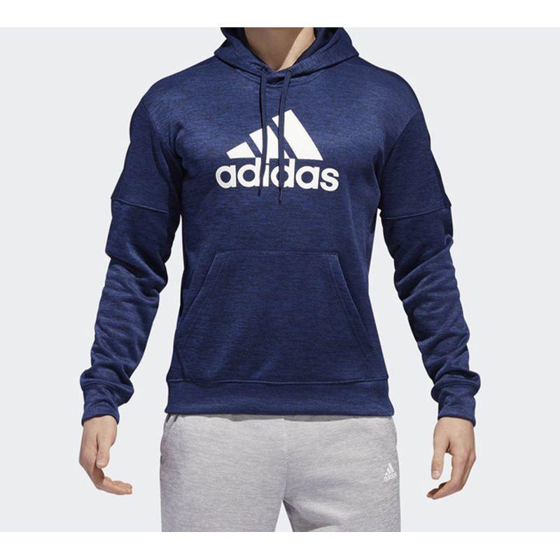 Adidas Logo Print Pullover Sweatshirt Men Tops Navy-Blue DH9320