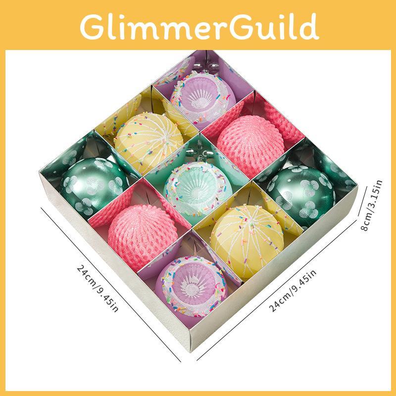 Balls Christmas Scene Decoration Kit With Colorful Plastic For Festival Party