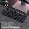 61-key Wired Mechanical Keyboard, Blackberry Gradient Design for Gaming & Office, High Aesthetic Value for Girls