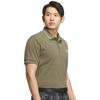 Adidas Golf Olive Strata Short Sleeve Polo Shirt with Logo and UV Protection Men's One-Point
