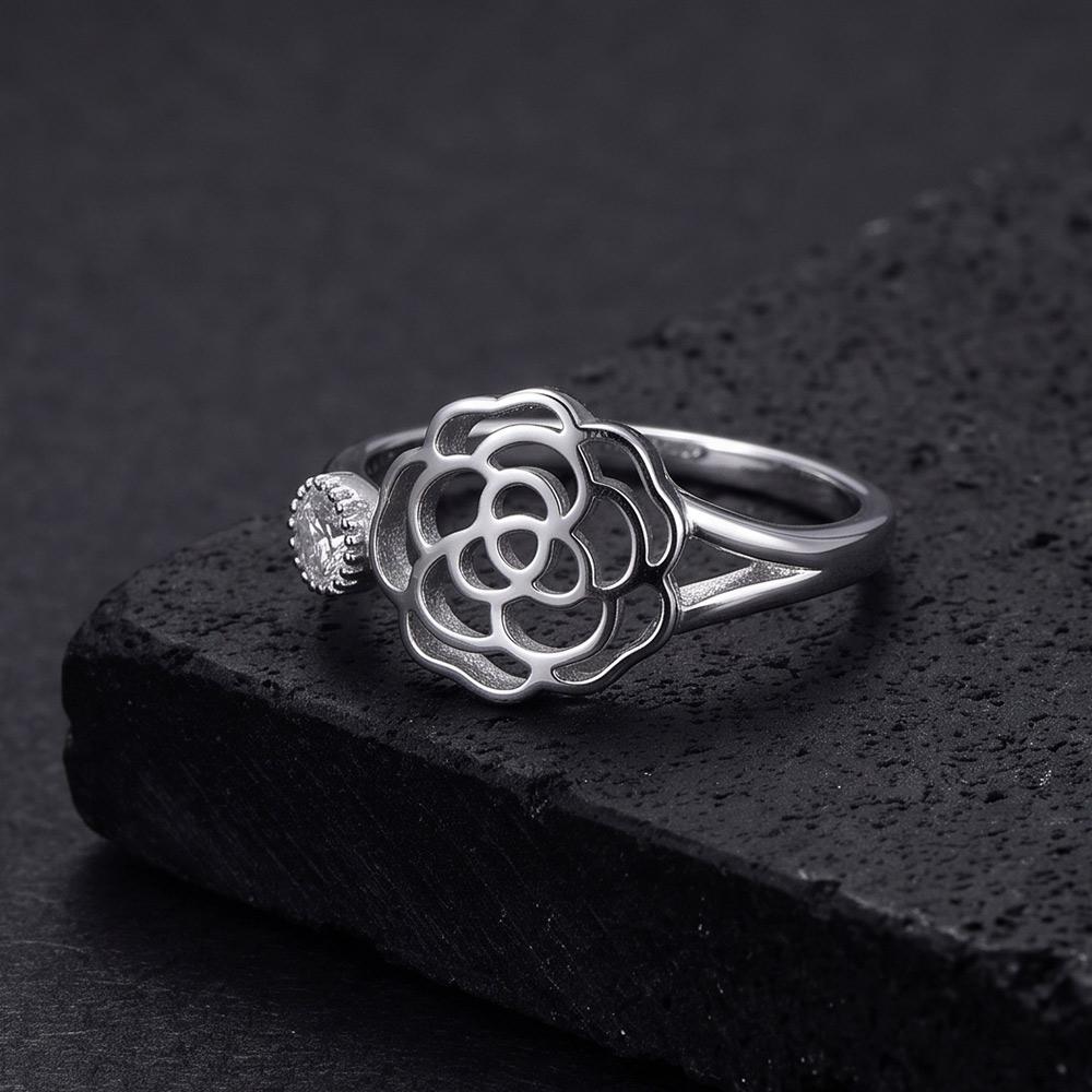 Helene Jewelry Silver 925 Rose Flower Miss Ring (Type C)