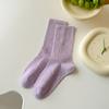 Chaussettes hautes en coton respirant pour femme, nouvelles collections printemps et automne, style universitaire