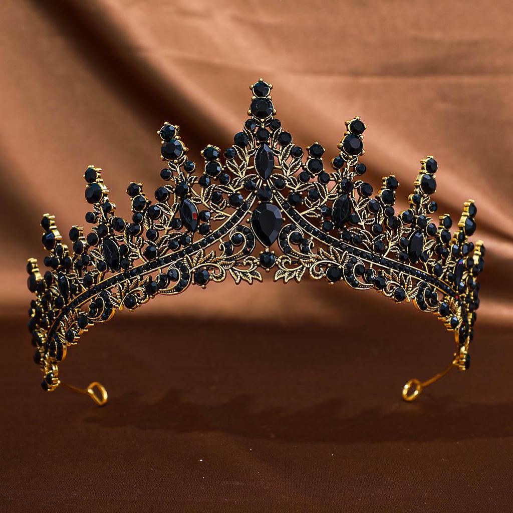 Diadema Corona Nuziale con Strass per Abito da Sera e Servizi Fotografici