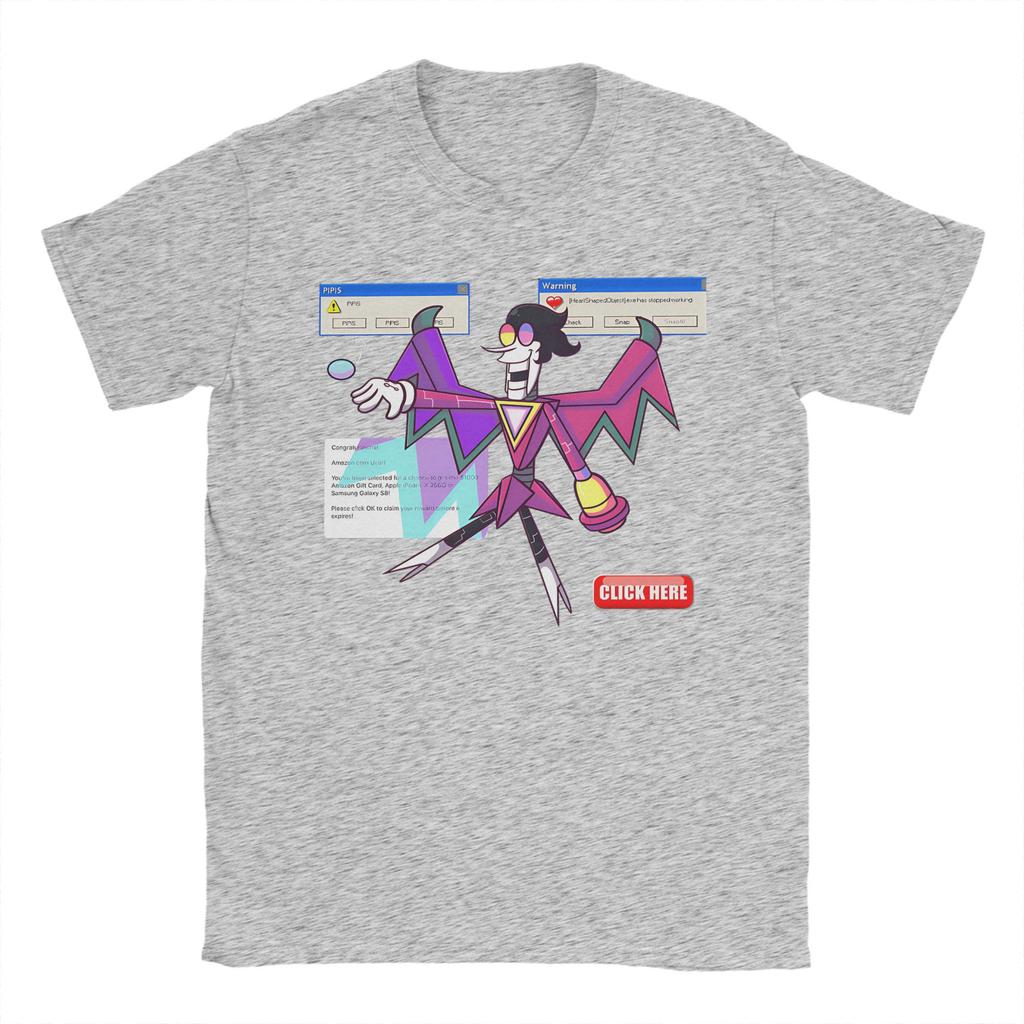 Vintage T-shirt Deltarune Spamtom Neo Bomulls T-shirts Mode T-shirt för Män Sommar Y2K Basic Casual Kortärmade T-shirts
