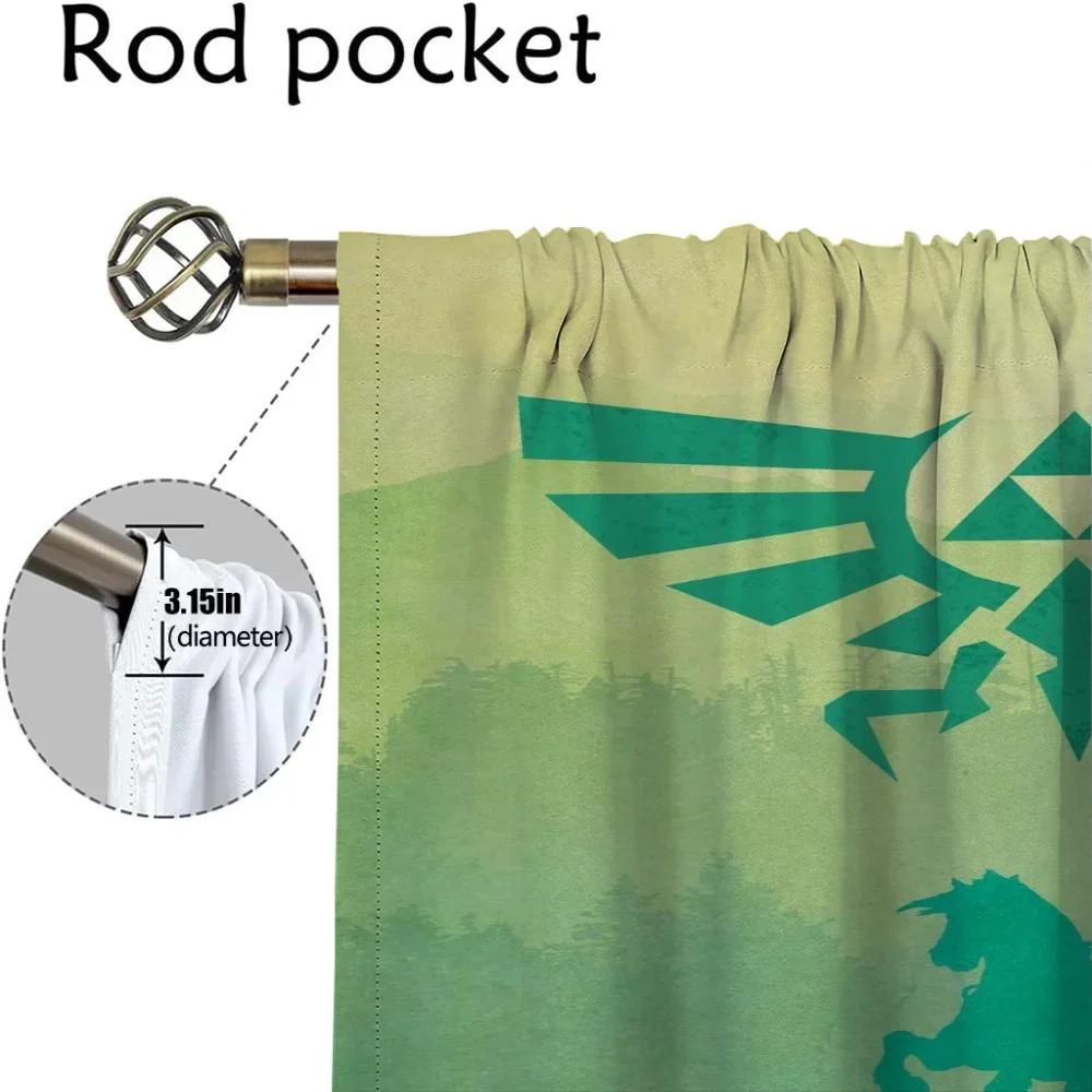 Verdunkelungsvorhänge Shades Z-zalda für Zimmer 2 Paneele Trennvorhänge Kinderzimmer Tüll für Schlafzimmer Halloween-Dekoration Wohnzimmer