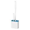 Wall-Mounted 2-in-1 Long-Handled Toilet Brush Set with No Dead Angle Design