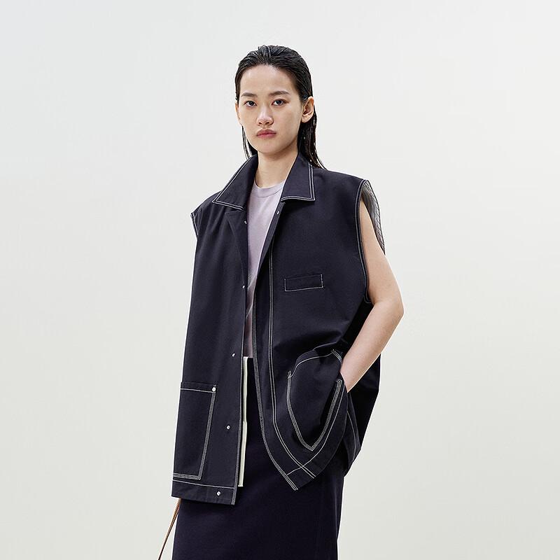 

ЛЕТНИЙ СВОБОДНЫЙ ЖИЛЕТ А-СИЛУЭТА 2025 L