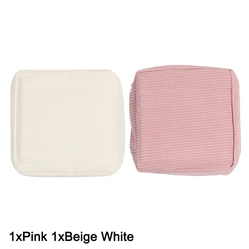 1/2Pcs Makeup Bags Mini Cosmetic Storage Pouch Women Travel Organizer Bags Small Pouch Lipstick Sanitary Napkins Case