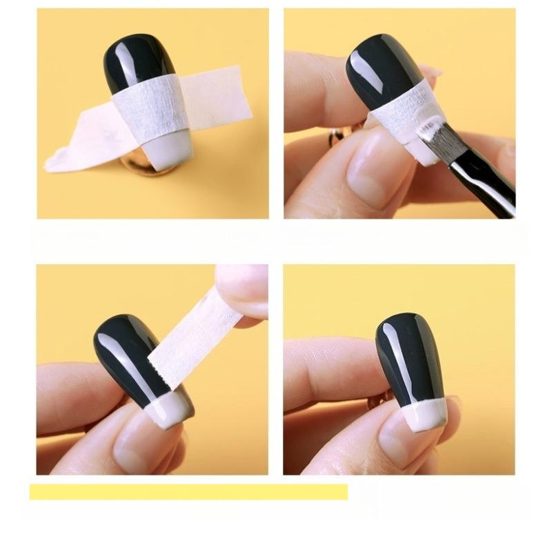 New Nail Art White Tape Minimalist Nail Polish Glue Sticker Nail Art Barrier Tape Nail Art Tools Masking Tape Nails Stickers
