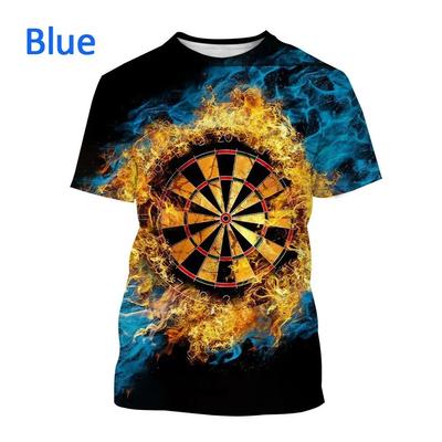 Sommer Unisex Dart Board T-shirt Harajuku Stil Top T-shirt Dart Werfen 3D Druck männer T-shirt Personalisierte Kurzarm