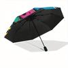 1pc Gaming Controllers Automatic Open/close Folding Compact Umbrella, 8 Rib Sturdy Canopy, Lightweight Portable, Everyday Use, Gift,,132
