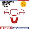 Red Center Steering Wheel Cover Trim For 15-23 Dodge Charger/Durango/Challenger