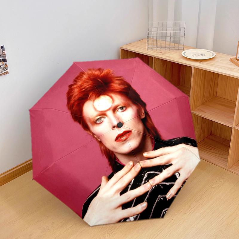 David Bowie Automatic Umbrella - Suitable Travel Outdoor Portable Umbrella Birthday Gift Daily Essentials