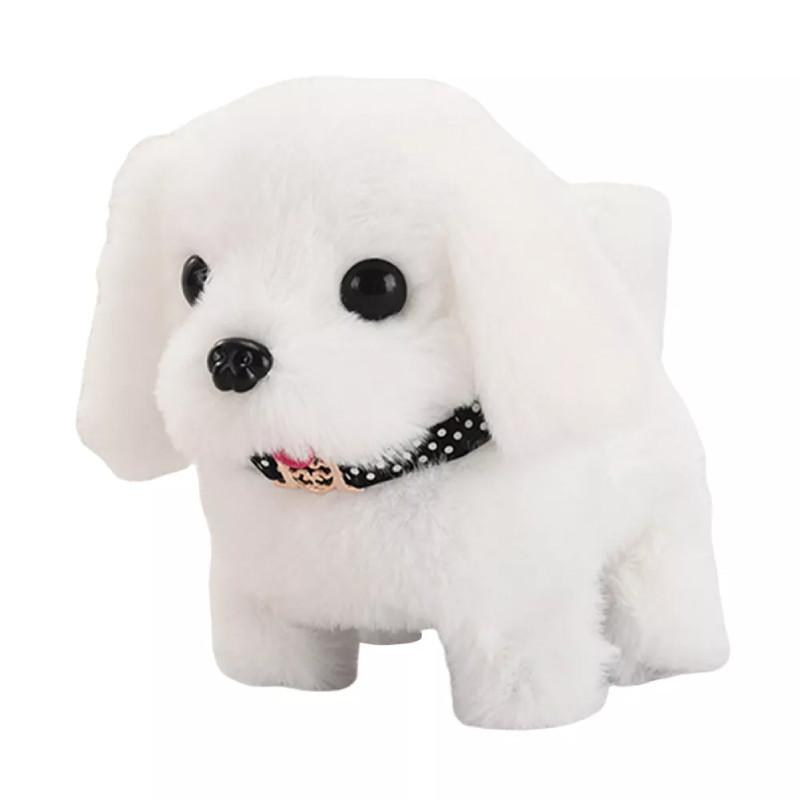 Electronic Robot Dog Walking Barking Tail Wagging Puppy Dog Plush Toy Gift Kids