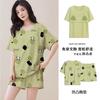 Pajamas with chest pads women's summer 1011 new women's short-sleeved thin loungewear summer