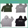 Letter Hoodie With Waterwashed Effect For Teen Casual Wear