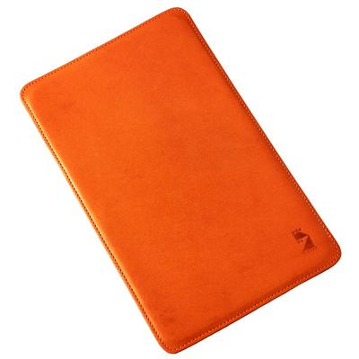 Am De Mas Slim Mouse Pad, Tochigi Leather, 220mm X 135mm, Genuine Leather, Made In Japan, Simple Design, Suede Backing - SMP-047, Majolica Orange