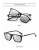 Coolmu Vintage Polarized Sunglasses & Prescription Frames Set for Men & Women - 1 Frame with 5 Colorful Magnetic Clip-ons.