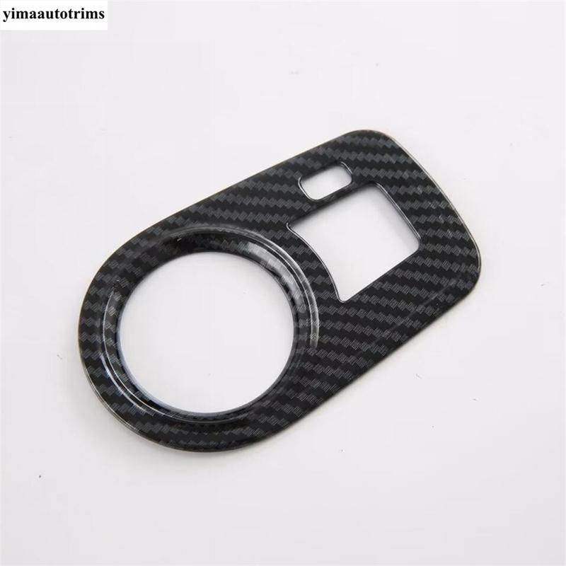 Car Head Lights Lamp Switch Button Panel Decoration Cover Trim Fit For MG 4 EV  2024 ABS Carbon Fiber Interior Accessories