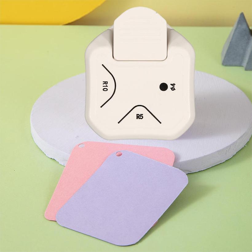 3-in-1 Corner Rounder Punch DIY Crafts Projects Hole Puncher Cutter for Card Making Scrapbooking and Photocards