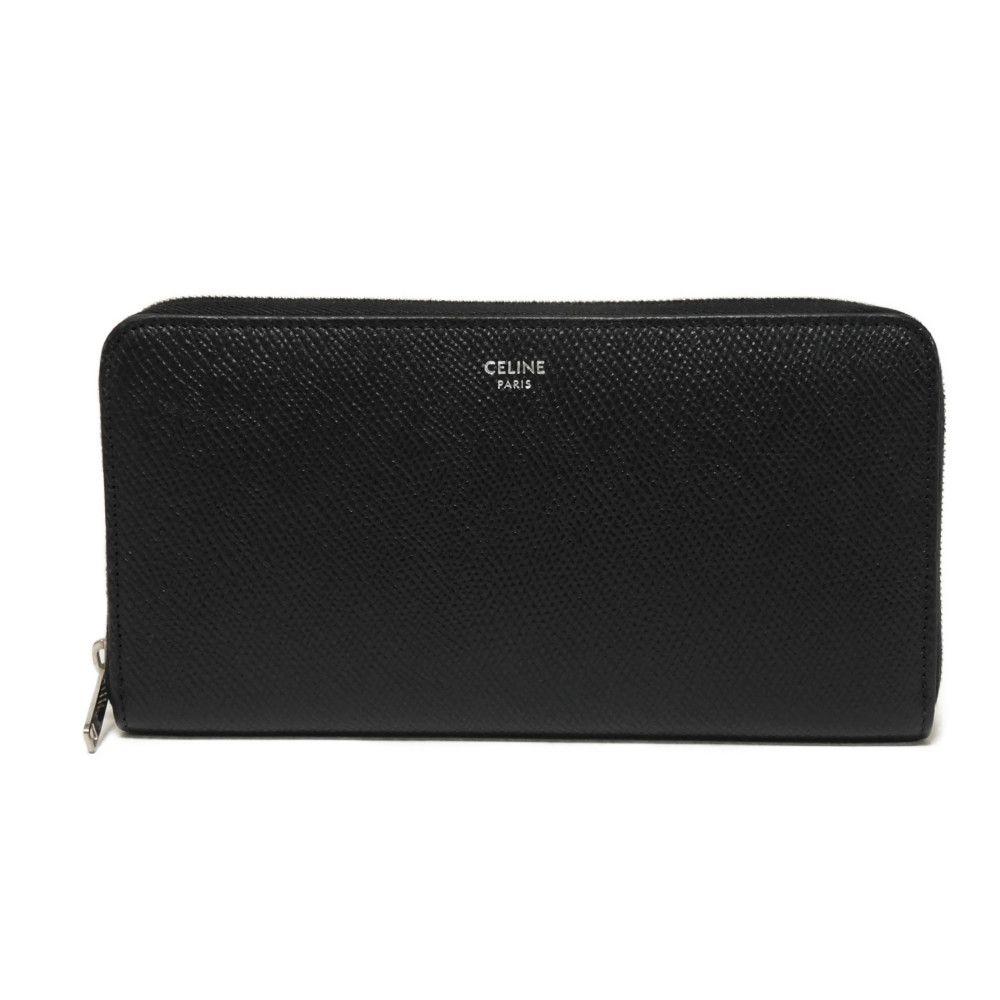 

Used 10431 Large Zipped Wallet 10B553BEL.38NO 7940 Foil-Stamped Grained Calfskin Zip Around New Logo Black Unisex from