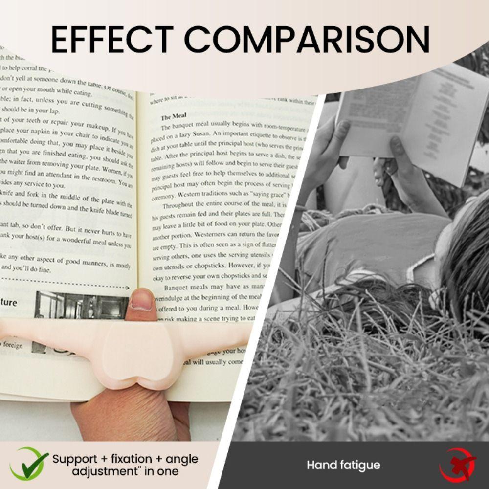 Reusable Funny Thumb Bookmark Reading Assistant Finger Ring Page Clip Book Lovers