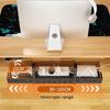Adjustable Length Under Desk Wire Management Rack Easy Installation Desktop Cable Shelf for Electronics and Power Strips