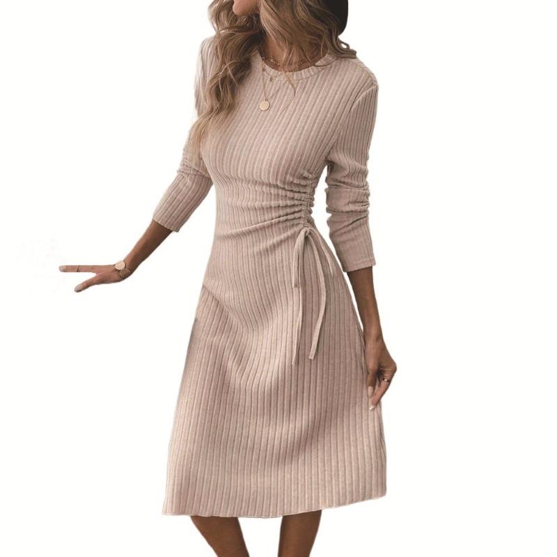 New Autumn and Winter Women's Fashion Casual Dress Simple Versatile Slim Midi Skirt
