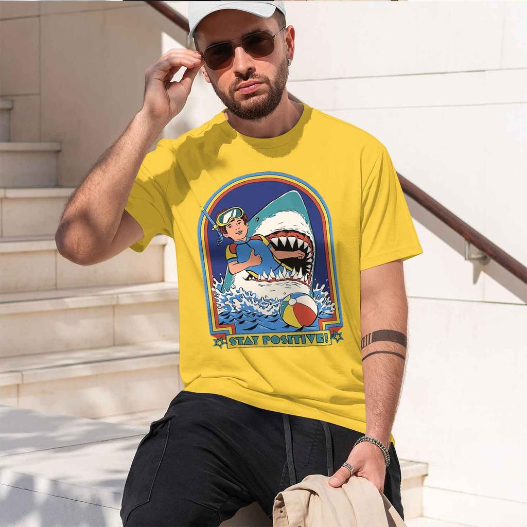 Being In A Desperate Situation Stay Positive T Shirt Unisex Unisex Street Tops D Summer T Shirts Casual Loose Tshirt 2026 New Model