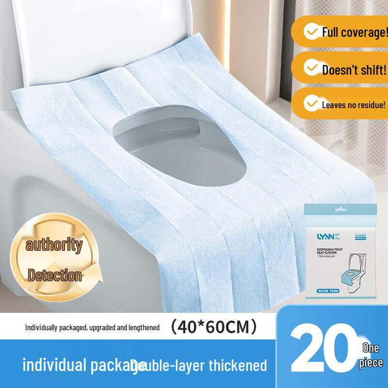 LYNN Disposable Large Toilet Seat Covers (20 Pcs)