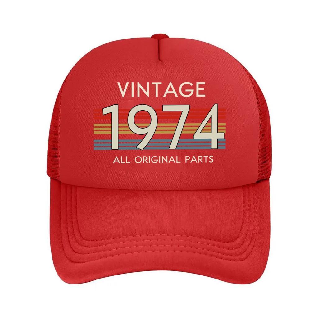 Vintage  All Original Parts Design Mesh Baseball Caps Unisex Women Retro Sun Breathable Snapback Caps Dad Spring Hats