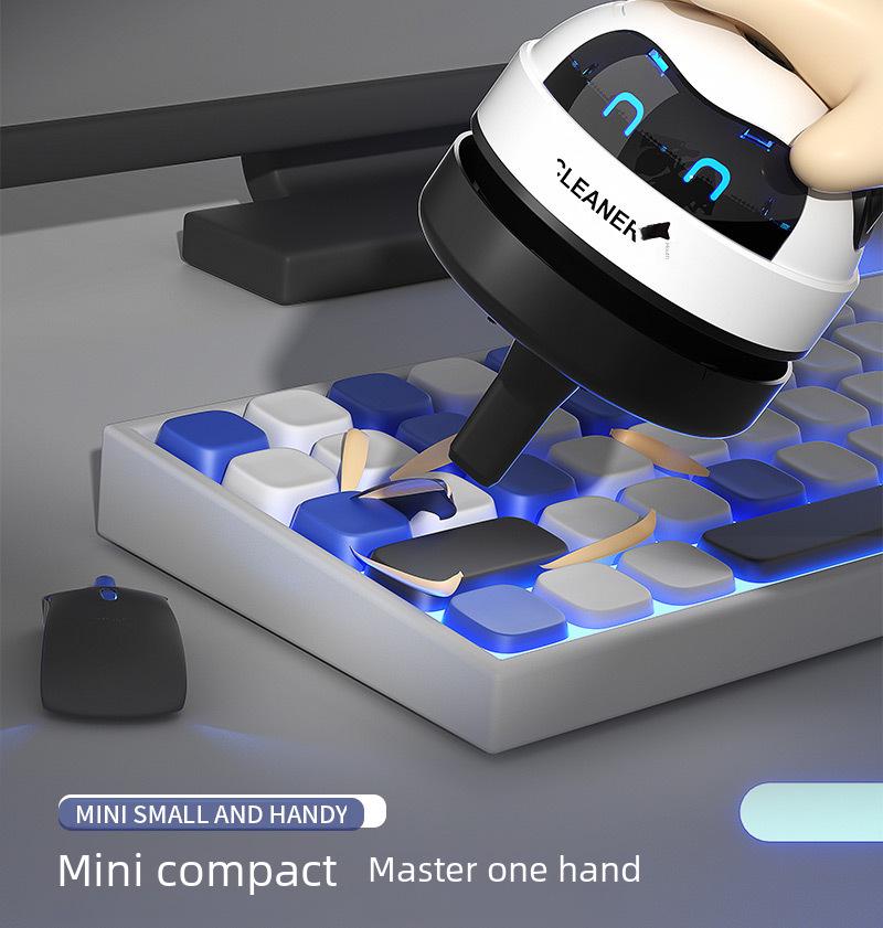 Prenosný mini stolný vysávač a čistič gumy - Ručný robot s dvojakým účelom na popol z ceruziek