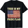 Dies ist meine Pride Flag Amerikanisches Patriotisches 4. Juli Retro Geschenk Unisex T-Shirt