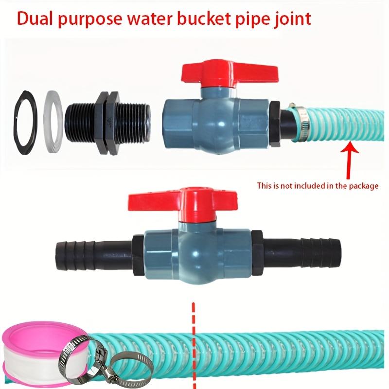1Set Water Bucket Water Tank Hose Connector Water Bucket Ball Valve Switch Hose Connection Valve 19mm