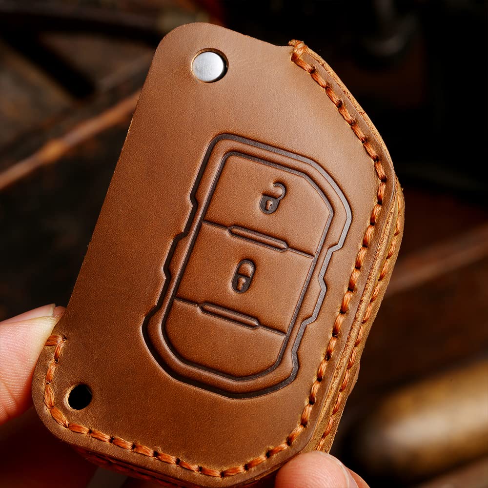 ontto Jeep Smart Key Case, Keychain, Stylish, Good to Touch, Luxury, Scratch-Resistant, Suitable for