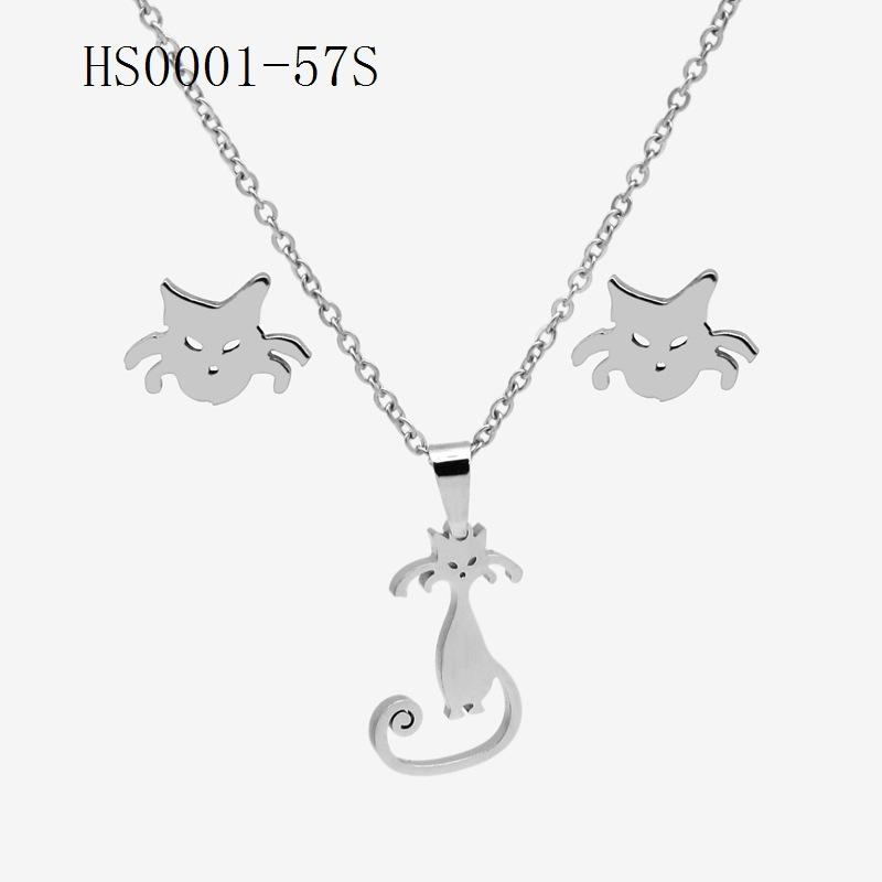 

1Set Ladies Elegant Dangle Necklaces Pendant Piering Earrings Jewelry