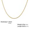 Ultra Fine Snake Chain 0.9 1.2 1.5 2mm DIY Jewelry Making Supplies Versatile Clavicle Necklace Pure Metal Link Chain