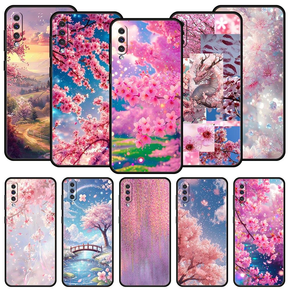 Korean Flower Phone Case for Samsung Galaxy A56 A36 A26 A16 A34 A24 A42 A22 A20 A12 A40 A30 A10 5G Soft TPU Cover Shell Fundas