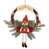 Christmas Snowman Hanging Garland Multifunctional Holiday Art Wreath Decorative Festival Theme for Holiday Indoor Outdoor Decor