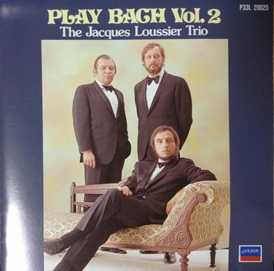 CD JACQUES LOUSSIER TRIO  Play Bach Vol.2 P33L20025 London Records 1986 Japan ObiJazz Used