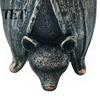 Festive Holiday Decor Halloween Bat Figurine, Resin Hanging Sculpture, Gothic Upside Distressed Retro Down Statue for Outdoor Garden Tree Yard Spooky