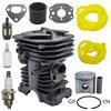 38 mm sylinderstempelsett for Husqvarna 142 141 137 136 motorsag Erstatter 530069940 med innsugsrør, drivstoffilter, slange, pakning