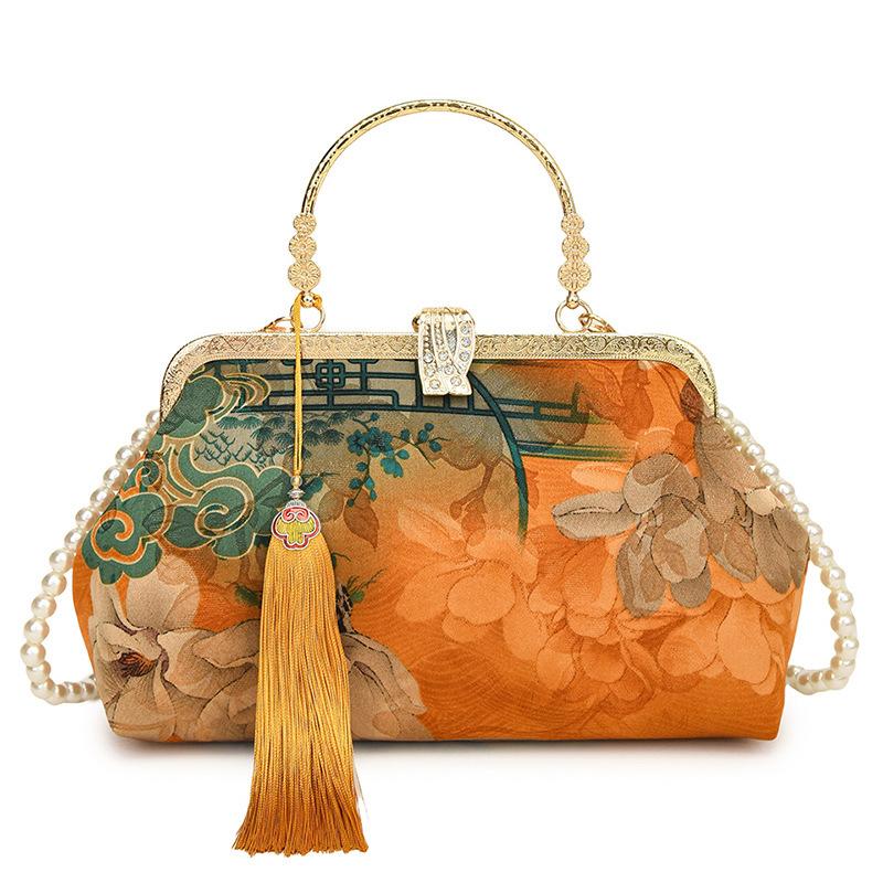 

Китайская вышивка вечерняя сумка новая мода нишевая универсальная сумочка креативный дизайн сумка-мессенджер женская сумка one size fits all жёлтый