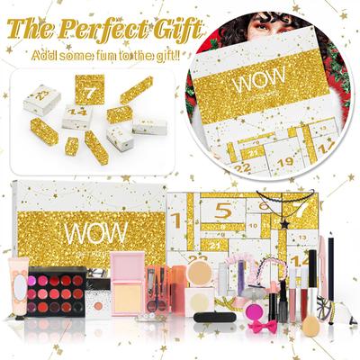 2024 Beauty-Adventskalender, Countdown-Kalender für Make-up-Sets, Weihnachts-Adventskalender mit Make-up-Set für Mädchen, 24-Tage-Make-up-Kalender