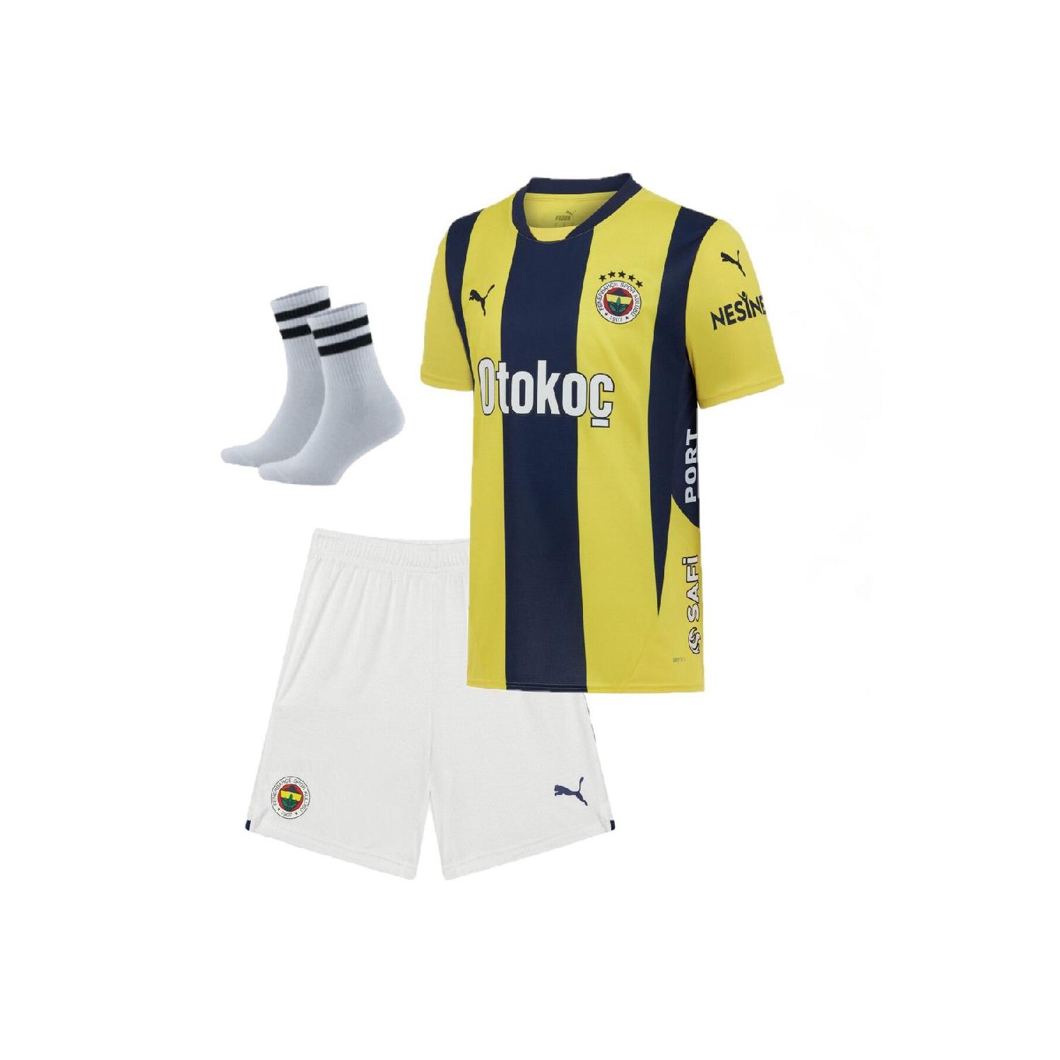 

Fnrbh - Yellow/dark Blue Anonymous 2024/2025 New Season Kids Football Jersey Set Of 3 3-4 Yaş серый