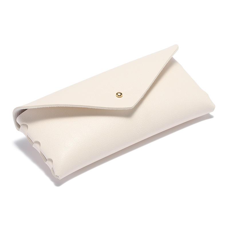 Sunglasses case with leather buckle glasses case and large sunglasses case—a versatile and fashionable sunglasses case белый