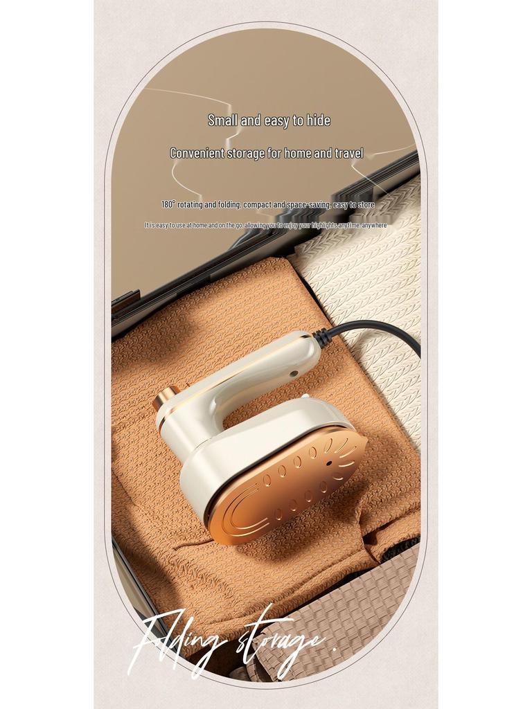 Portable Folding Mini Iron & Handheld Garment Steamer for Travel & Home