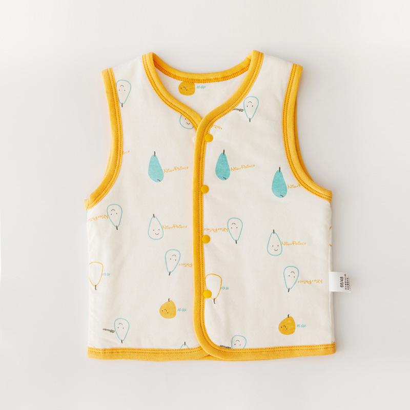 Pure Cotton Infant & Toddler Warm Padded Vest for Spring/Autumn 110 cm