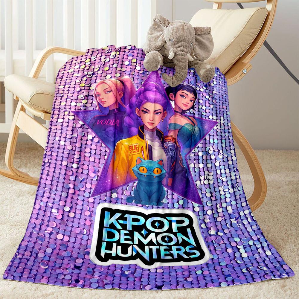 Huntrxx: Neon Warriors Blanket Durable Comfort Great for Picnics Bedding Seaside All-Season Use Warmthful Decor