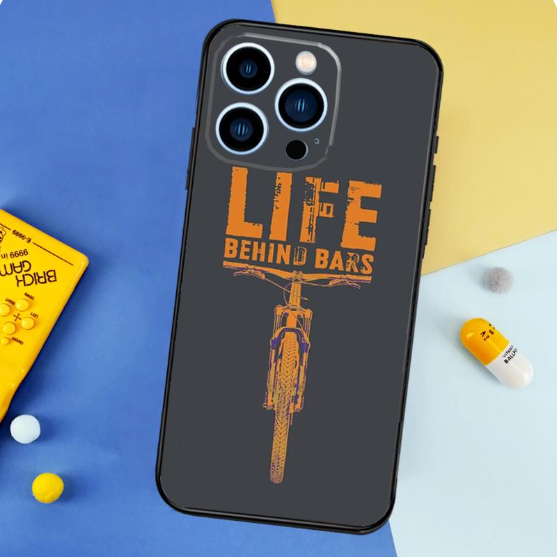 MTB Mountain Bike Cycling Bicycle Phone Case For iPhone 17 16 14 13 12 11 15 Pro Max Plus 12 13 mini 16e 17 Air Bumper Cover